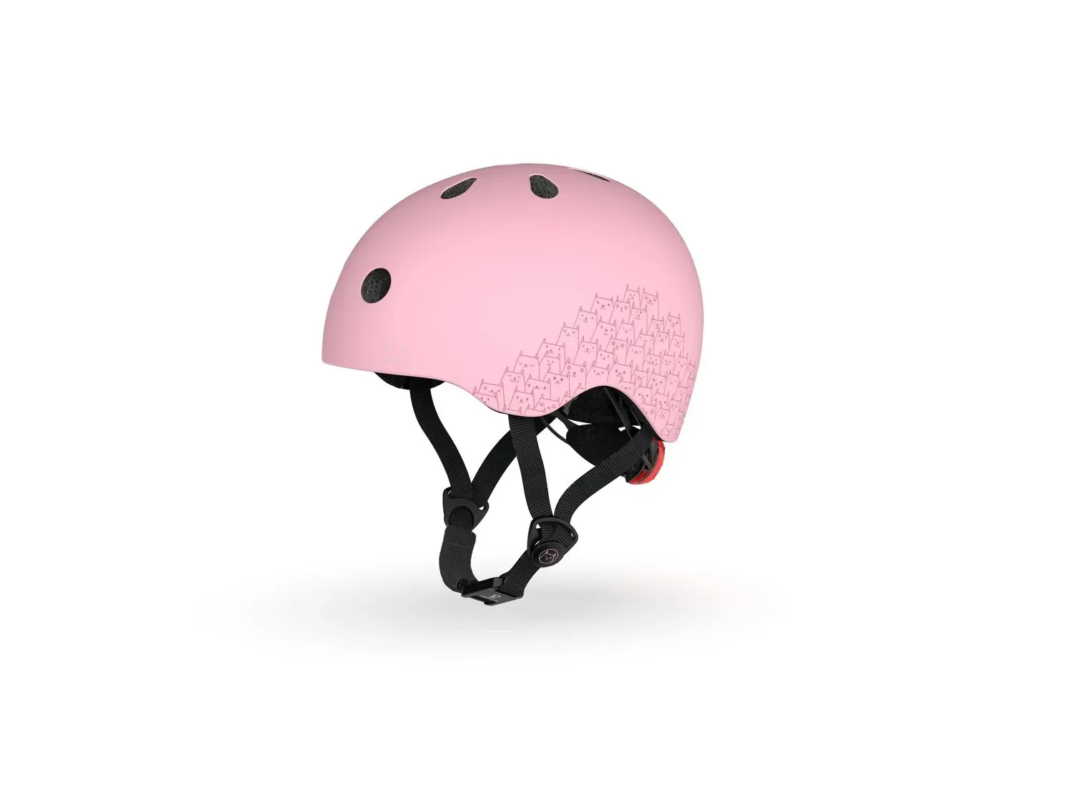 Scoot & Ride Casque réfléchissant, Casque de scooter XXS-S - Steel, Couleur: rose