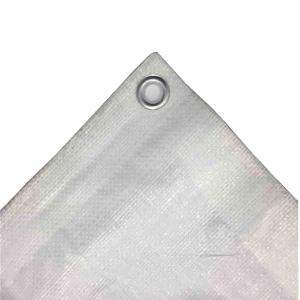"Bâche de Protection 8x12m Blanche, 180 g/m², Étanche et Anti-UV image"