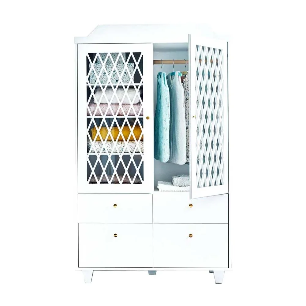 "Cam Cam Arlequin Armoire 2 portes blanc image"