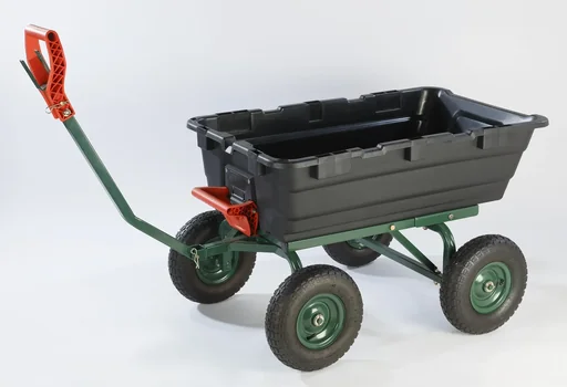 "Chariot de transport de jardin GMGW550, capacité de charge 550 kg, basculant image"