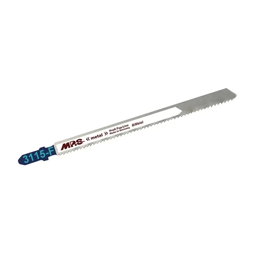 "Lames de scie sauteuse bimétal, fraisées et ondulées, GL 130 / VL 110 mm, ZT 2,0 mm / 12 TPI, lot de 5 image"